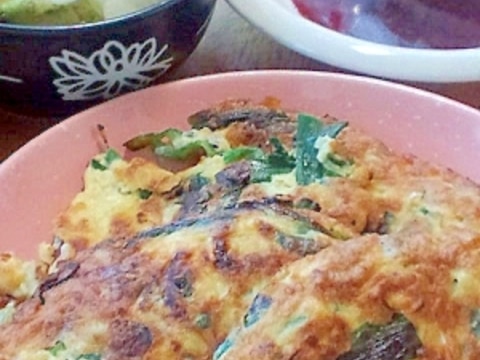 米粉でもっちり! ニラとネギのチヂミ